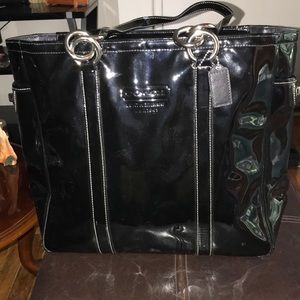 Coach patent leather tote